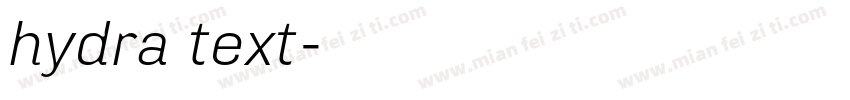hydra text字体转换